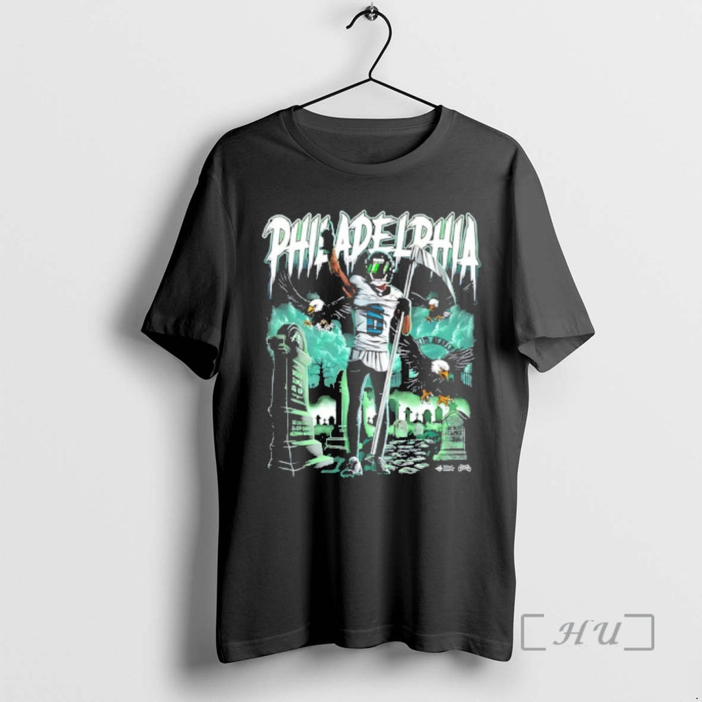 Trending Devonta Smith Slim Reaper Graveyard Premium T Shirt Sweater