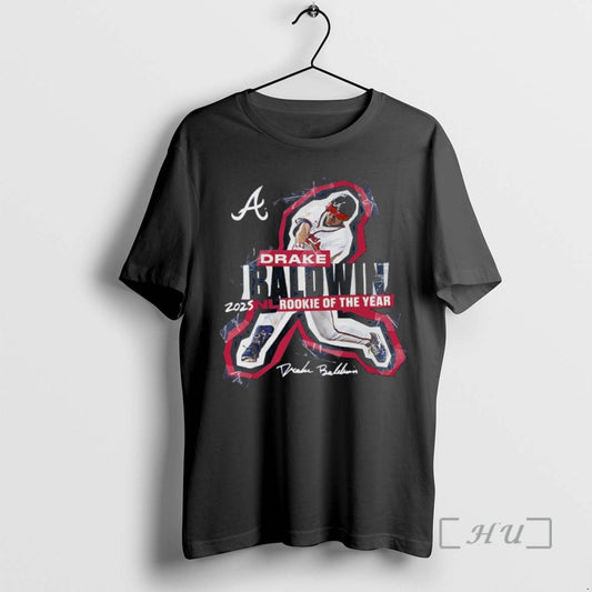 Trending Drake Baldwin Atlanta Braves 2025 National League Rookie Of The Year Premium T Shirts