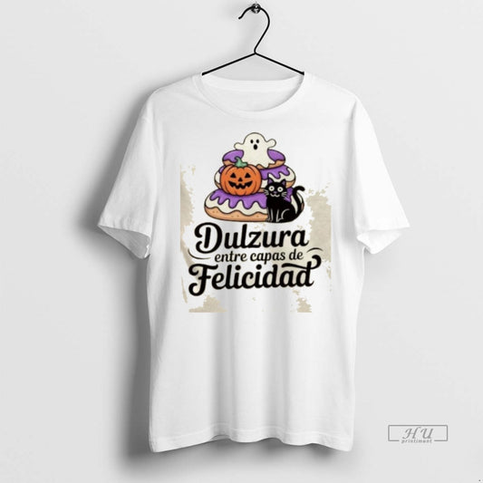 Trending Dulzura Entre Capas De Felicidad Halloween Cute Graphic Tee Shirt Sweater