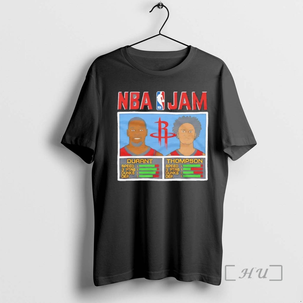 Trending Durant And Thompson Nba Jam Rockets Tee Shirts Sweater