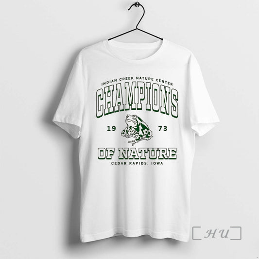 Trending Frog Indian Creek Nature Center Champions Of Nature Est 1973 Premium T Shirts Sweater