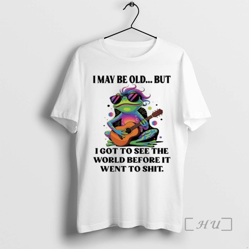 Trending Frog Guitar I May Be Old But I Got To See The World Before