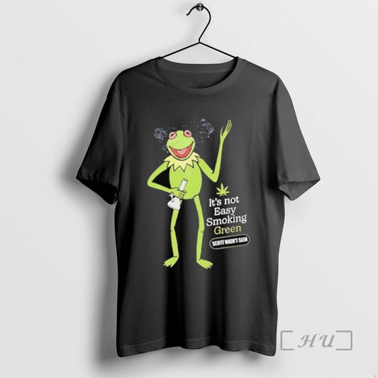 Trending Frog Its Not Easy Smoking Green Tee Shirt Sweater