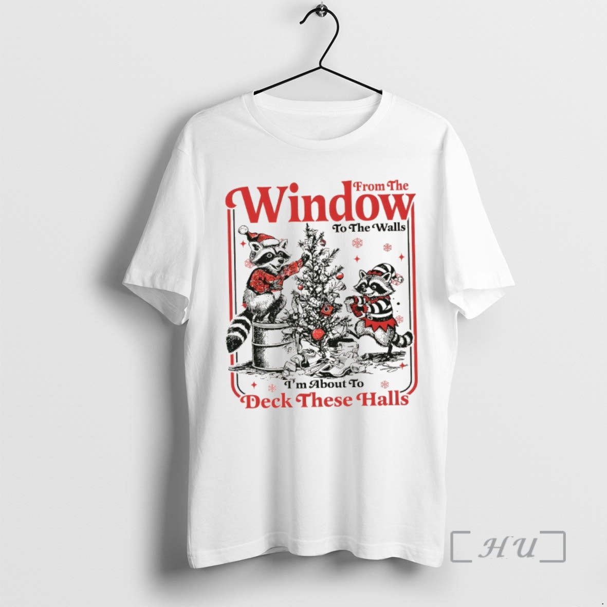 Trending From The Windows To The Walls Funny Raccoon Christmas
