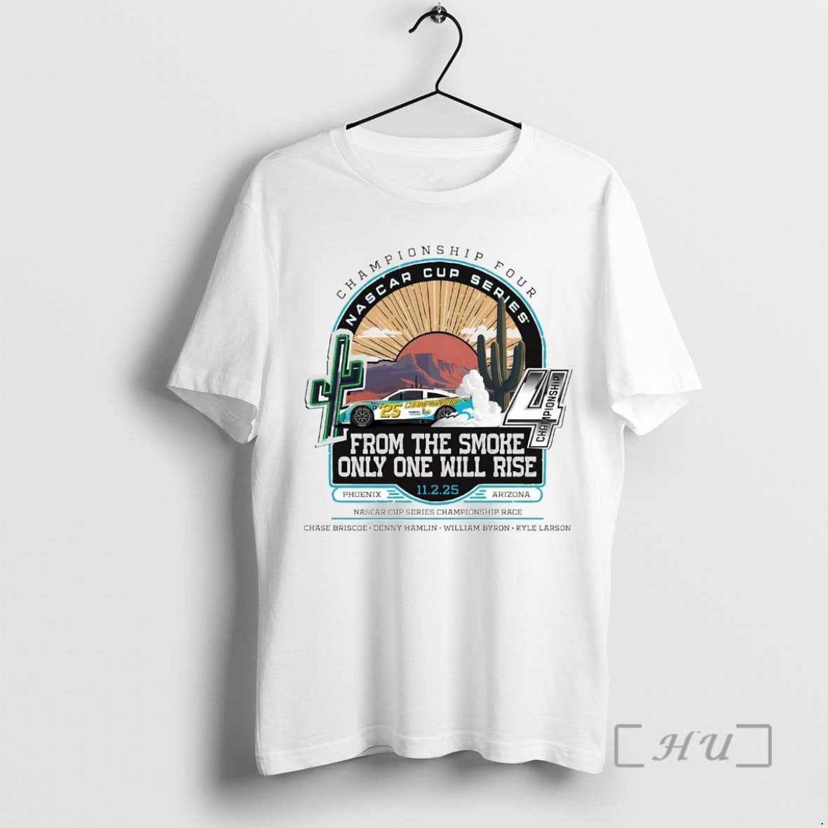 Trending From The Smoke Only One Will Rise 2025 Nascar Cup Series Championship Four Tee
