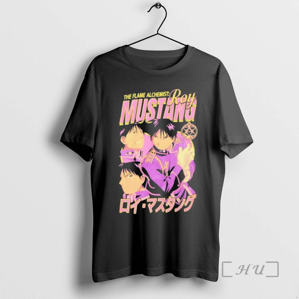 Trending Fullmetal Alchemist Brotherhood Roy Mustang Collage Premium T Shirt Sweater