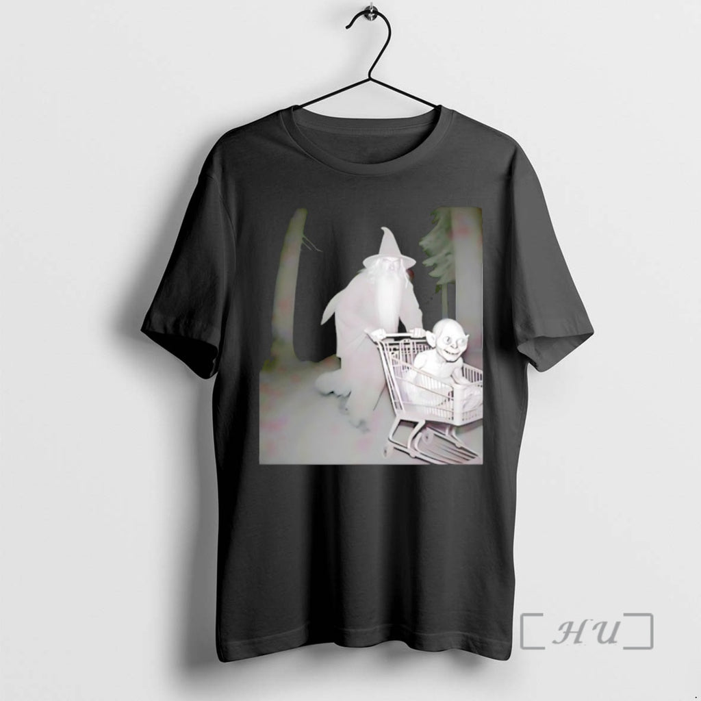 Trending Gandalf Pushing Gollum In Shopping Cart Premium T Shirt Sweater