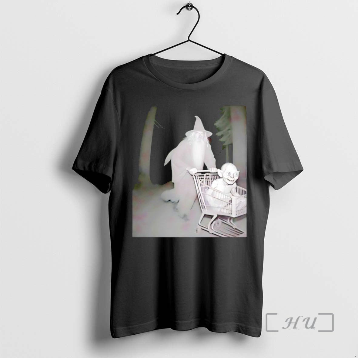 Trending Gandalf Pushing Gollum In Shopping Cart Premium T Shirt Sweater
