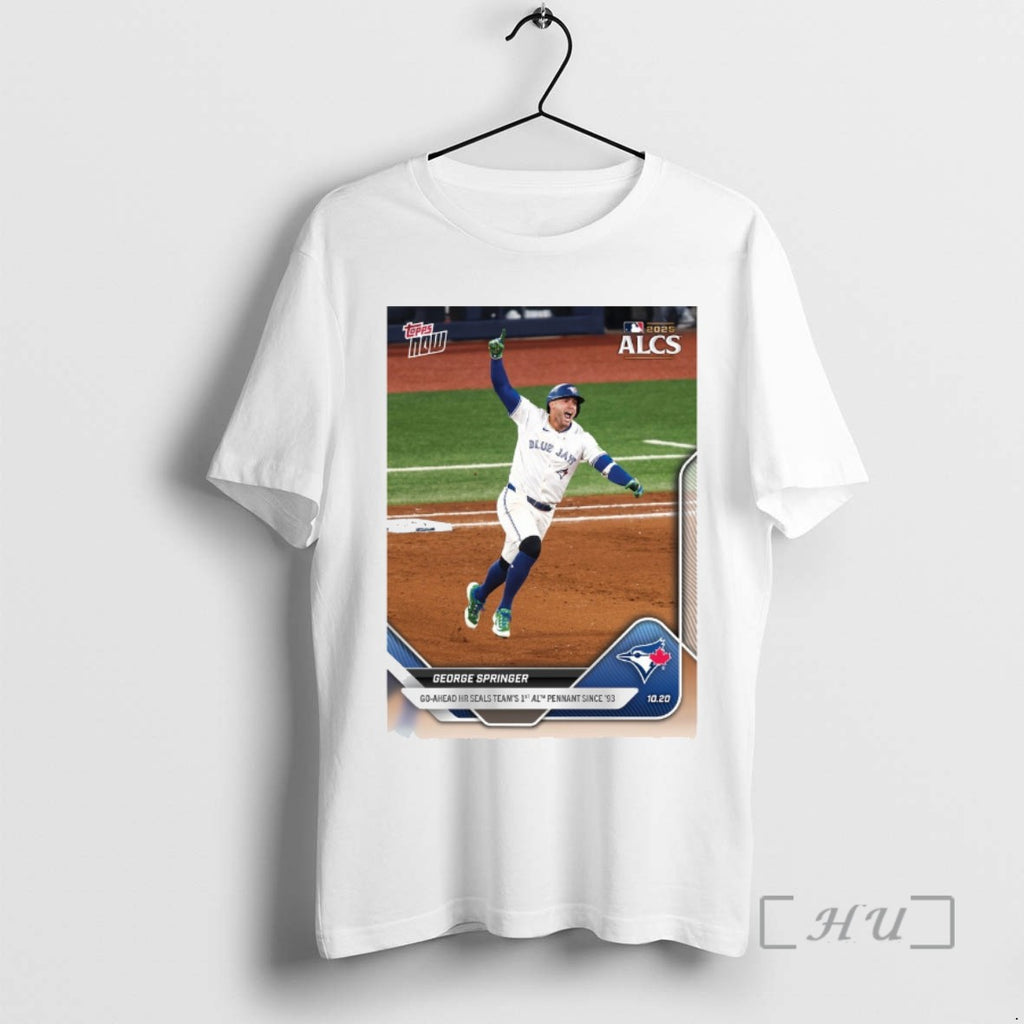 Trending George Springer 2025 Mlb Topps Go Ahead Hr Seals Team 1st Al Pennant Since