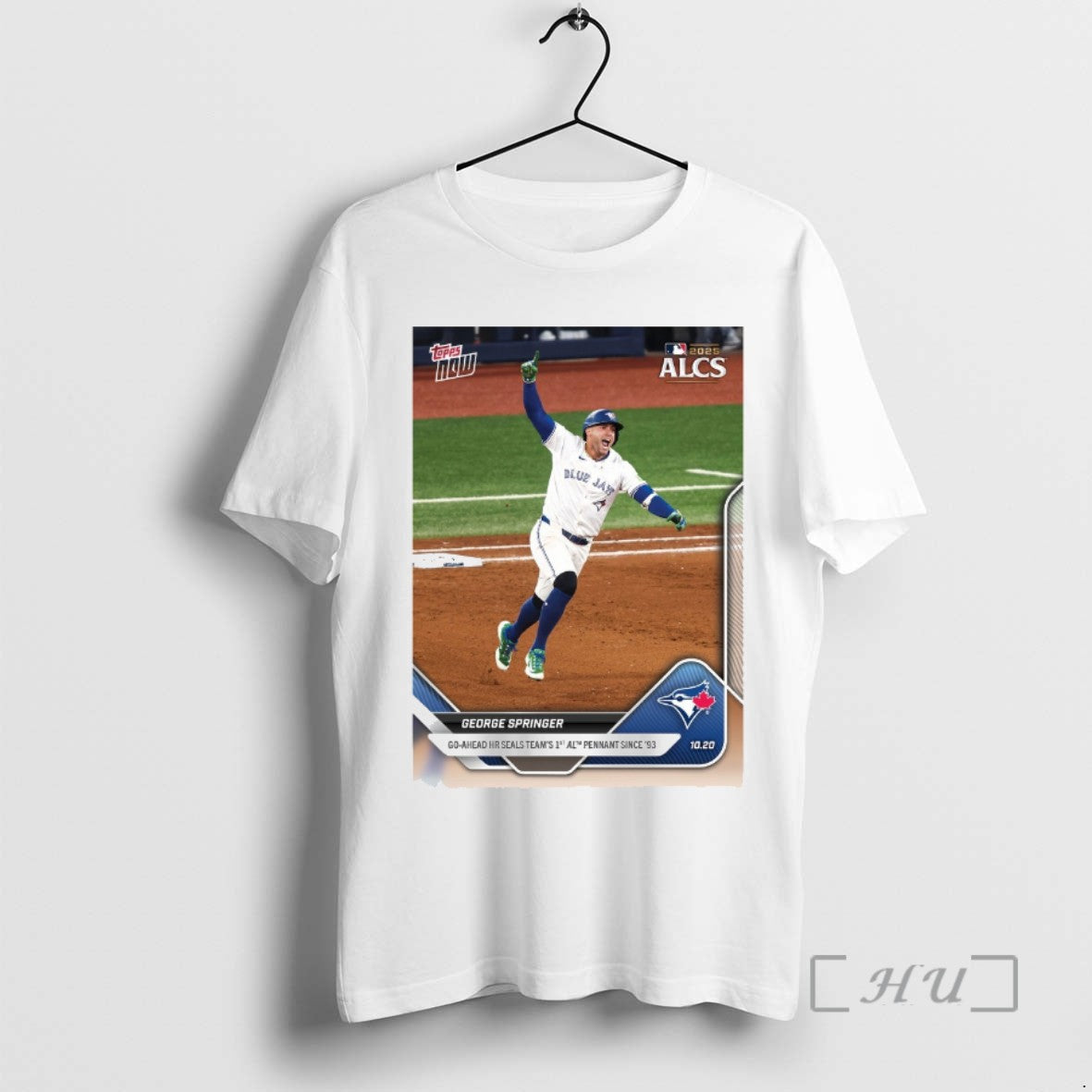 Trending George Springer 2025 Mlb Topps Go Ahead Hr Seals Team 1st Al Pennant Since