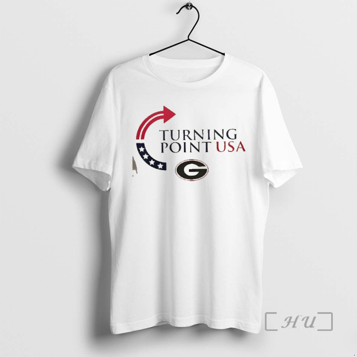 Trending Georgia Bulldogs X Freedom Turning Point Usa Charlie Kirk 2 Sided Premium T Shirts