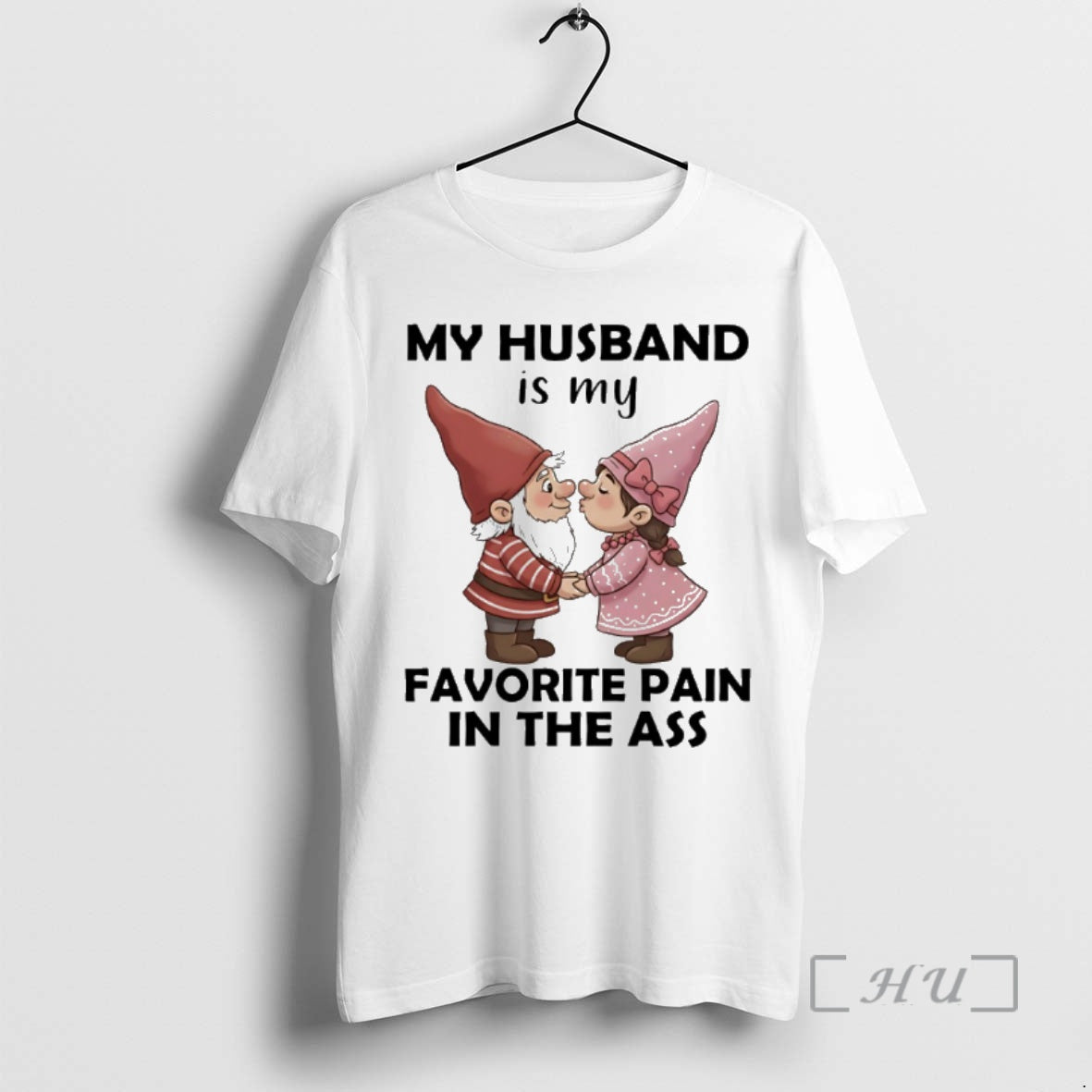 Trending Gnome Christmas My Husband Is My Favorite Pain In The Ass Premium T Shirts