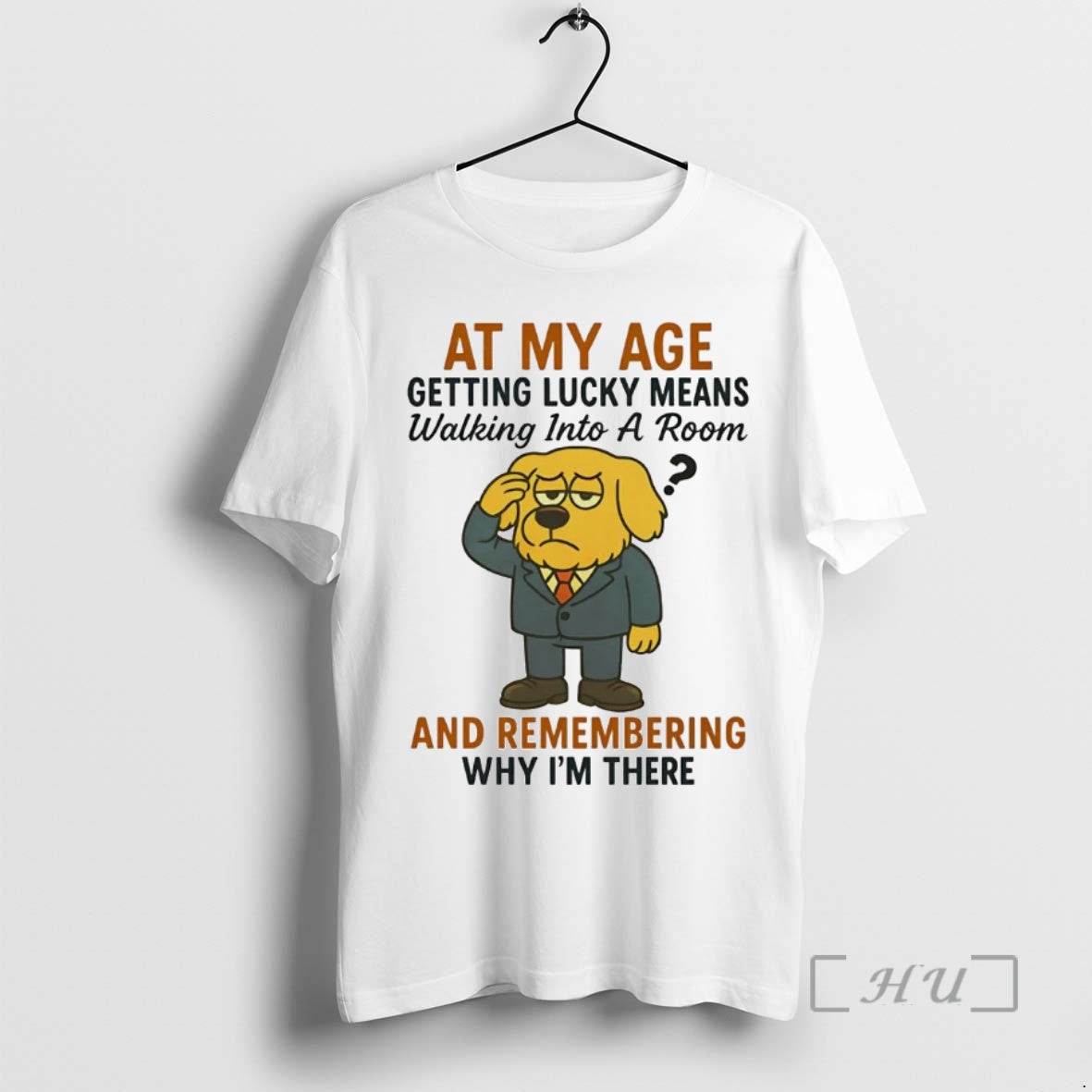Trending Golden Retriever At My Age Getting Lucky Means Premium T Shirt Sweater