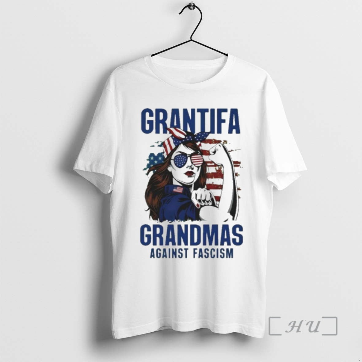 Trending Grantifa Grandmas Against Fascism Flag American Woman Premium T Shirt Sweater