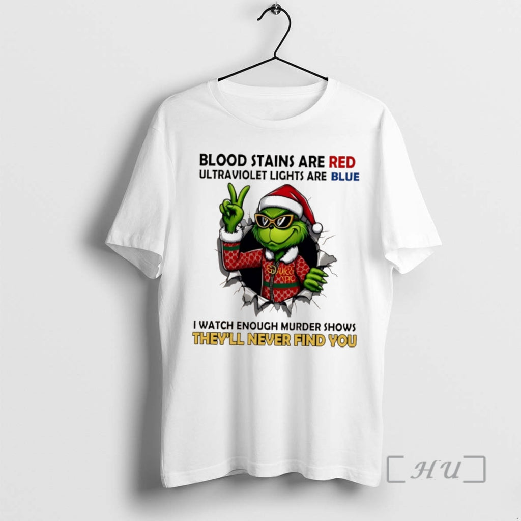 Trending Grinch Christmas Blood Stains Are Red Ultraviolet Lights Are Blue I Watch Enough Murder