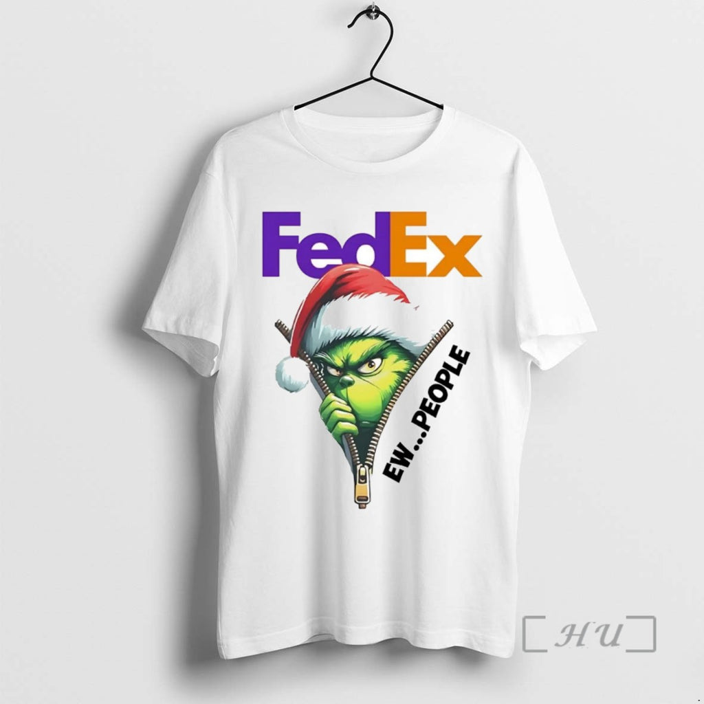 Trending Grinch Fedex Ew People Christmas Tee Shirts Sweater