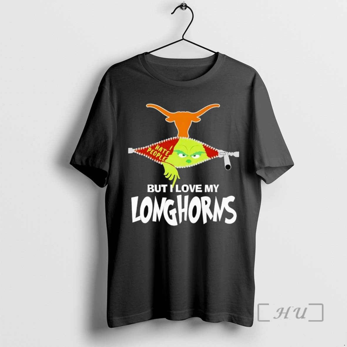 Trending Grinch I Hate People But I Love My Texas Longhorns Tee Shirts Sweater