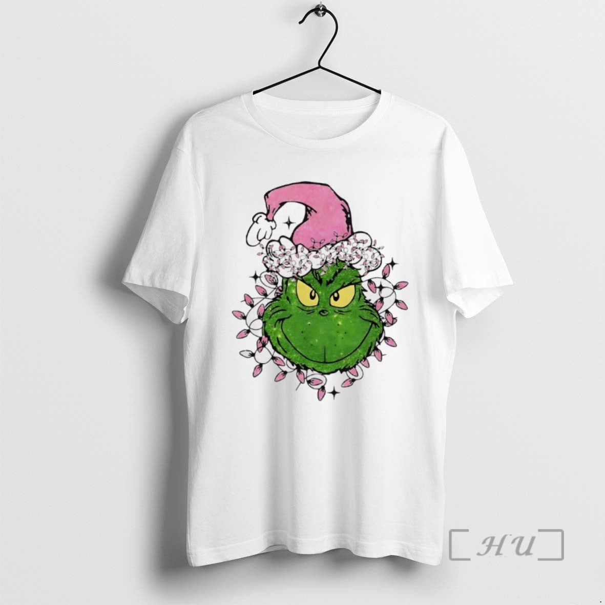 Trending Grinch Max Santa Hat Pink Merry Christmas 2025 Tee Shirts Sweater