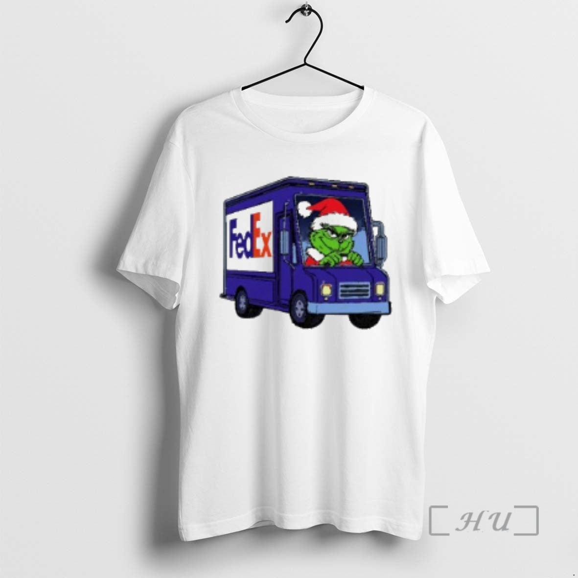 Trending Grinch Santa Drive Truck Fedex Merry Christmas