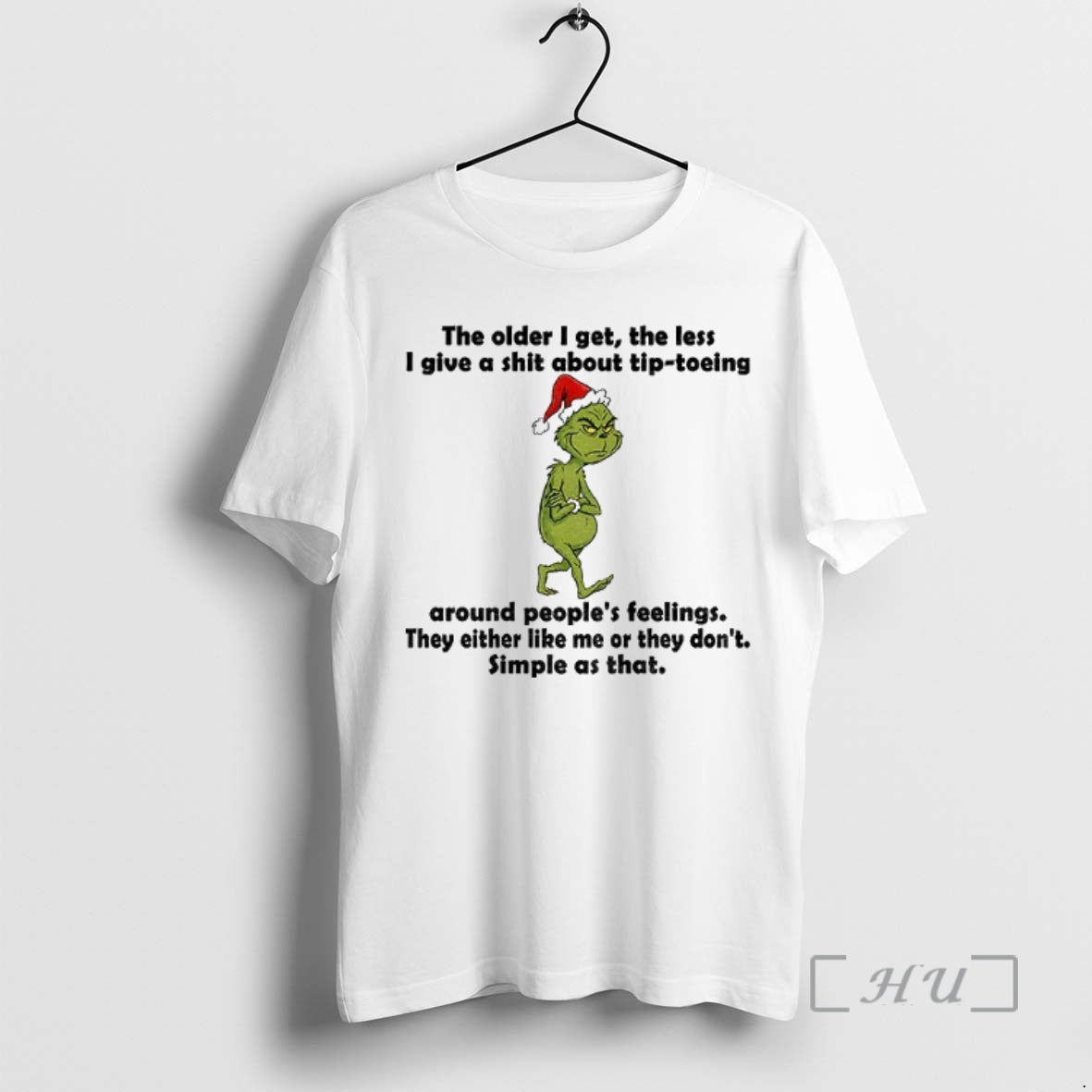 Trending Grinch Santa Hat The Order I Get The Less I Give A Shit About