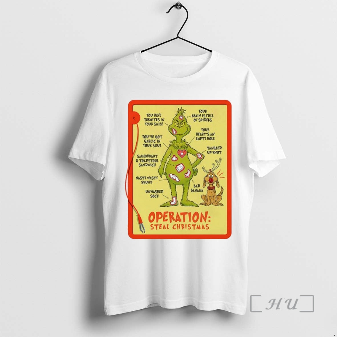 Trending Grinch And Max Operation Steal Christmas Game Premium T Shirt Sweater
