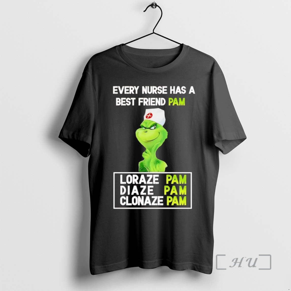Trending Grinch Every Nurse Has A Best Friend Pam Christmas Premium T Shirt Sweater