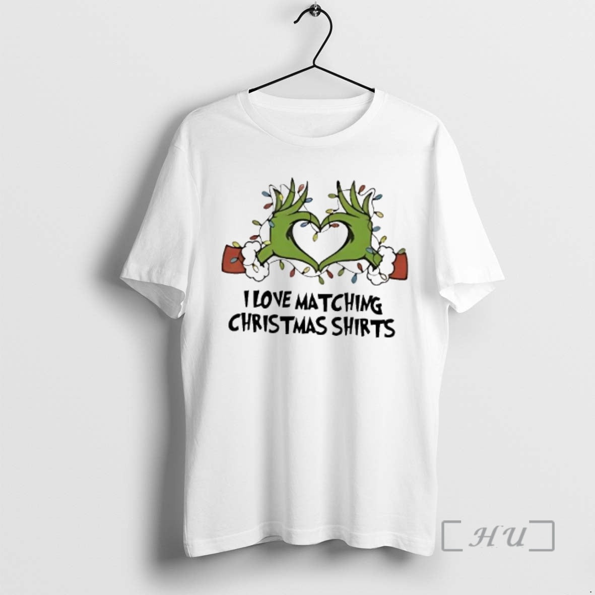 Trending Grinch Hand I Love Matching Christmas