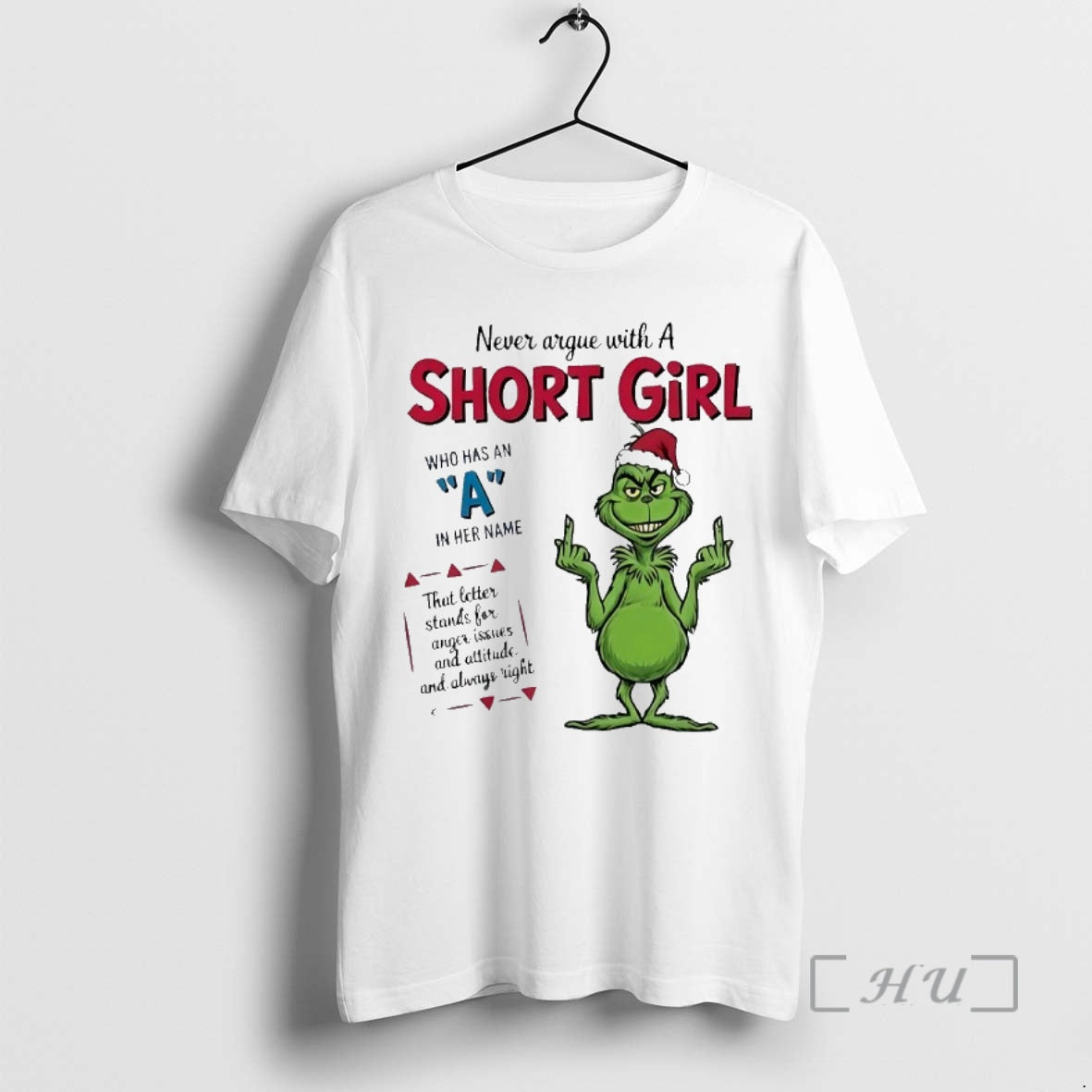 Trending Grinch Never Argue With A Short Girl Christmas Premium T Shirt Sweater