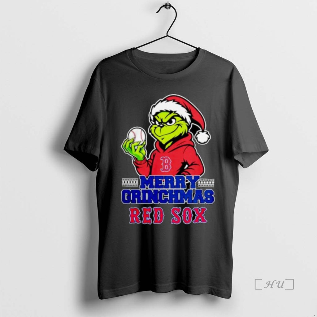 Trending Grinch X Boston Red Sox Merry Grinchmas Ornaments T Shirt Sweater