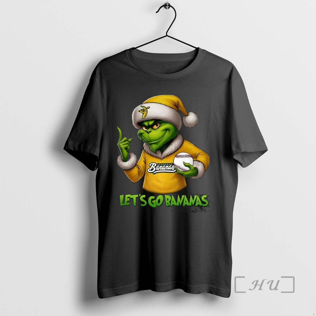 Trending Grinch X Savannah Bananas Baseball Lets Go Bananas Chirstmas T Shirt Sweater