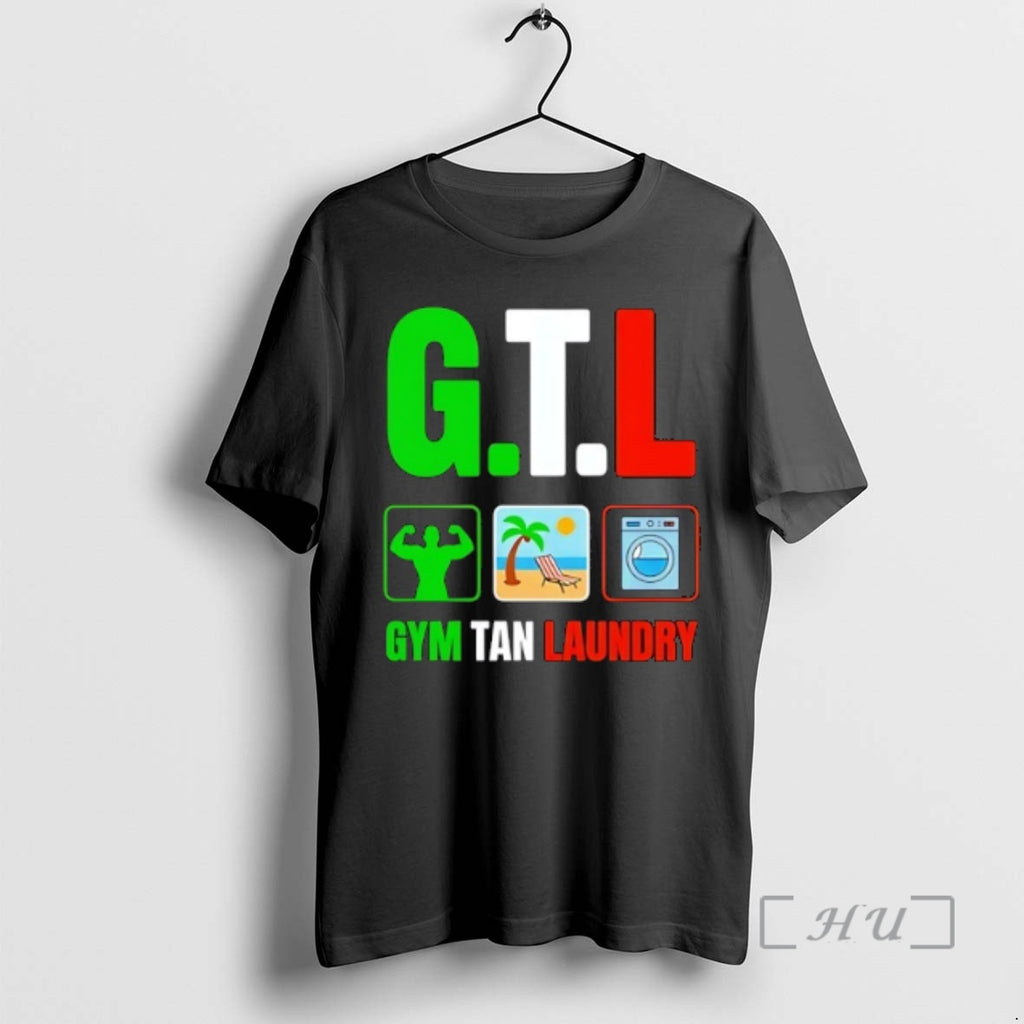 Trending Gym Tan Laundry Gtl Jersey Garden Nj Shore Italian Flag Premium T Shirt Sweater