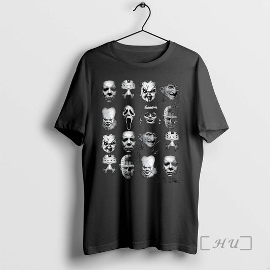 Trending Hallowen Legends Collage Of Faces Of Classic Horror Movie Villains