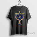 Trending Hanukkah Menorah Candle Floral Happy Chrismukkah Premium T Shirt Sweater