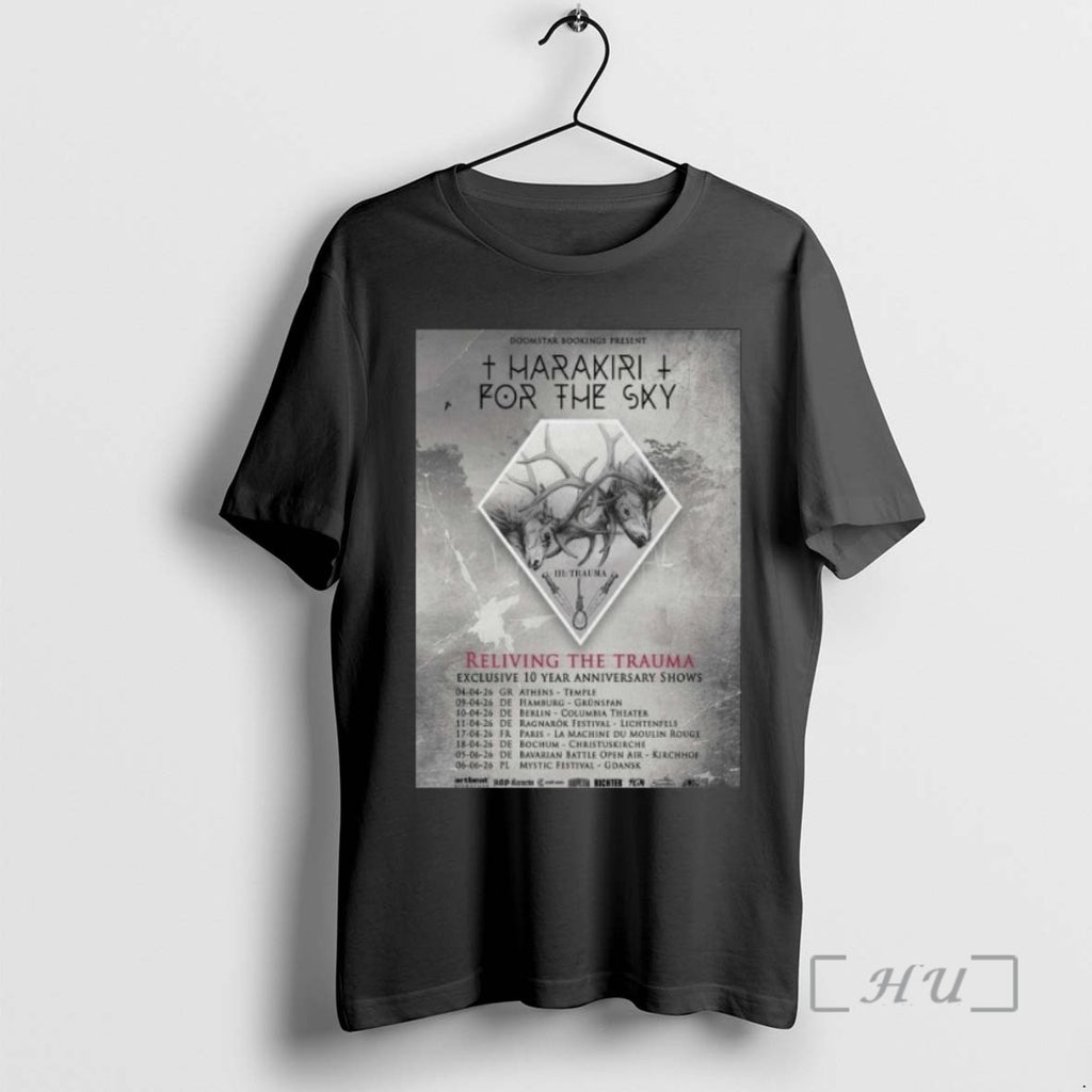 Trending Harakiri For The Sky Exclusive 10th Anniversary Shows 2026 Long Sleve Tee Shirts Sweater