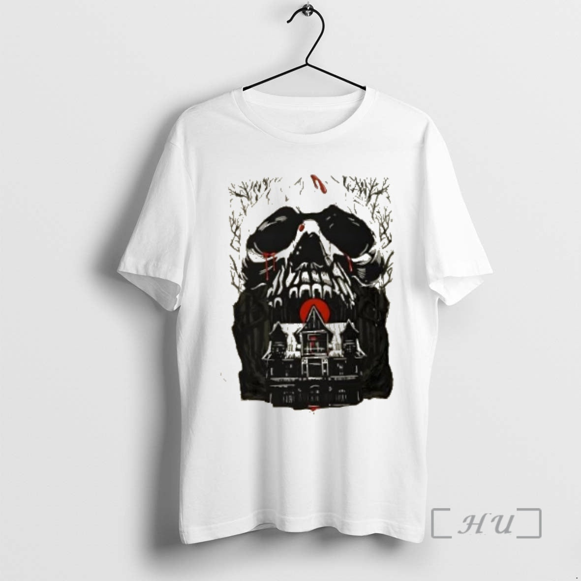 Trending Haunted Mansion Skull Gothic Horror House