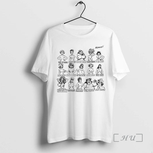 Trending Hawaii Boobs Breasts Types Vintage Ornaments Premium T Shirt Sweater