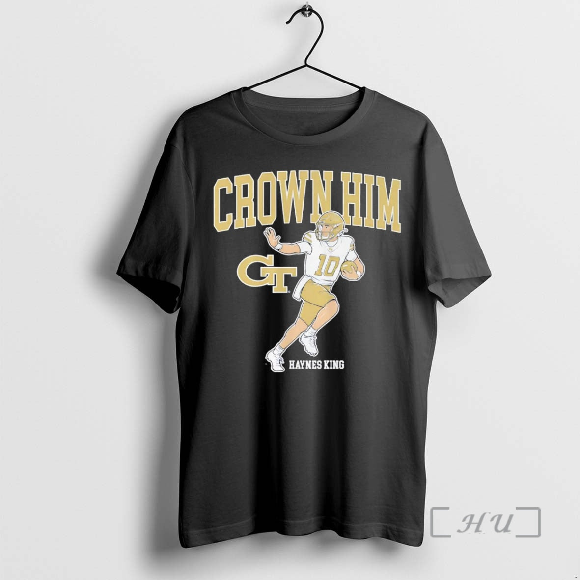 Trending Haynes King Crown Him Georgia Tech Yellow Jackets Premium T Shirt Sweater