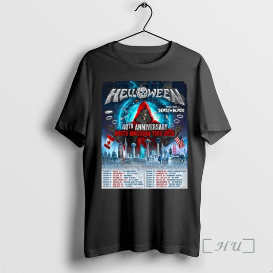 Trending Helloween 40th Anniversary North American Tour 2026 Premium T Shirt Sweater