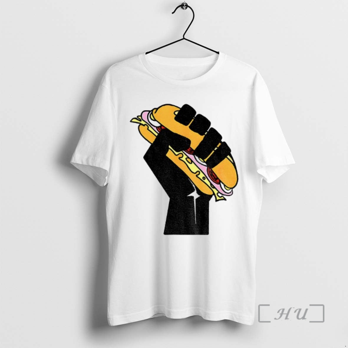 Trending Hoagie Sandwich Guy Black Fist Resist Fascism Anti Trump