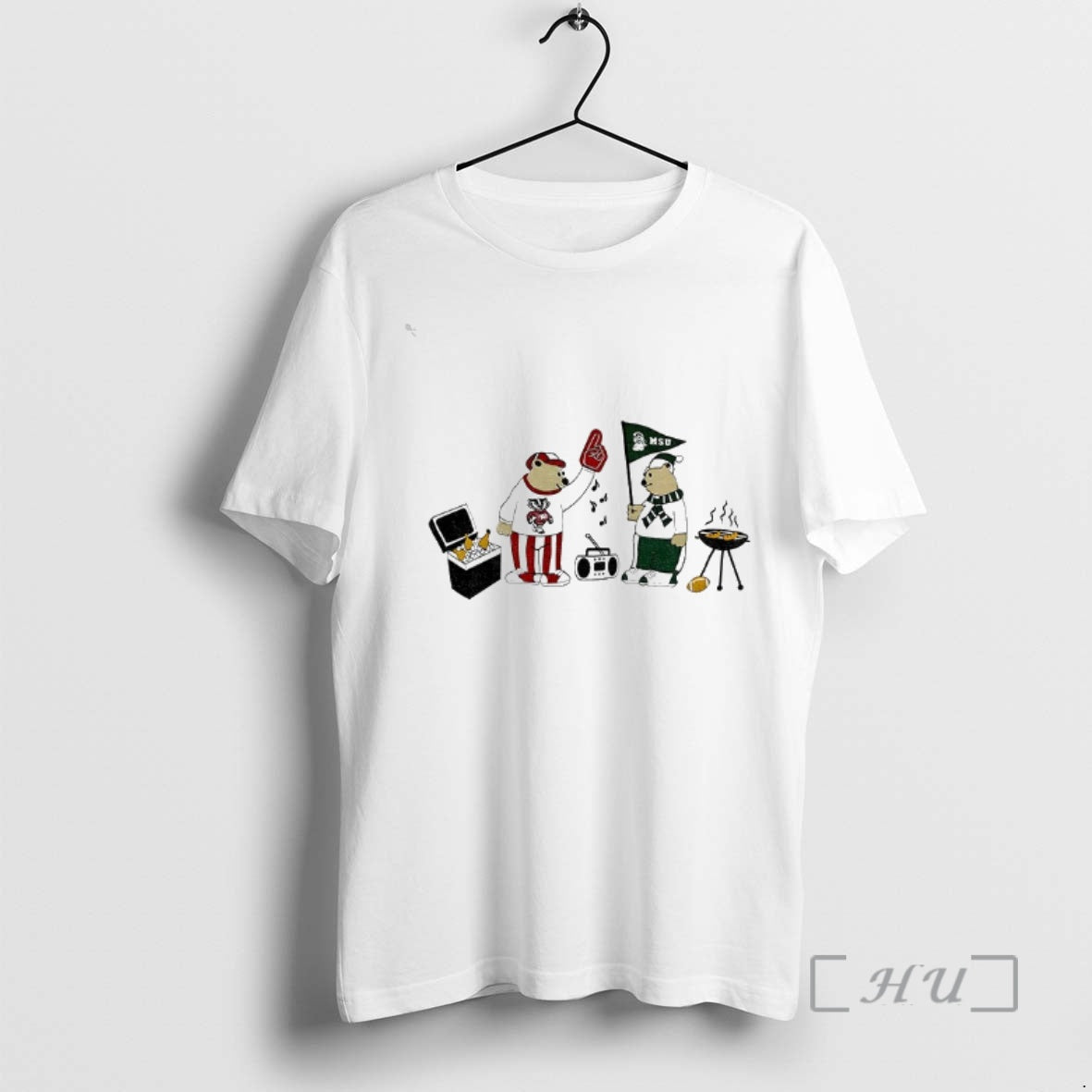 Trending House Divided Bears Wisconsin Badgers Vs Michigan State Spartans Football Premium T Shirts Sweater
