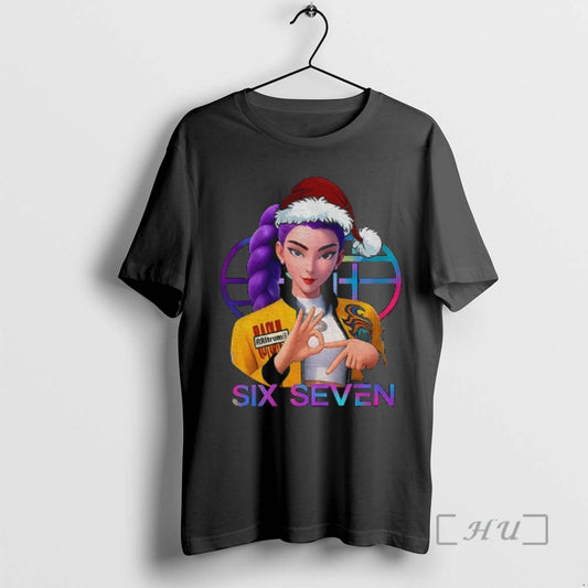 Trending Huntrix K Pop Demon Hunters 6 7 Meme Funny Christmas Premium T Shirts Sweater