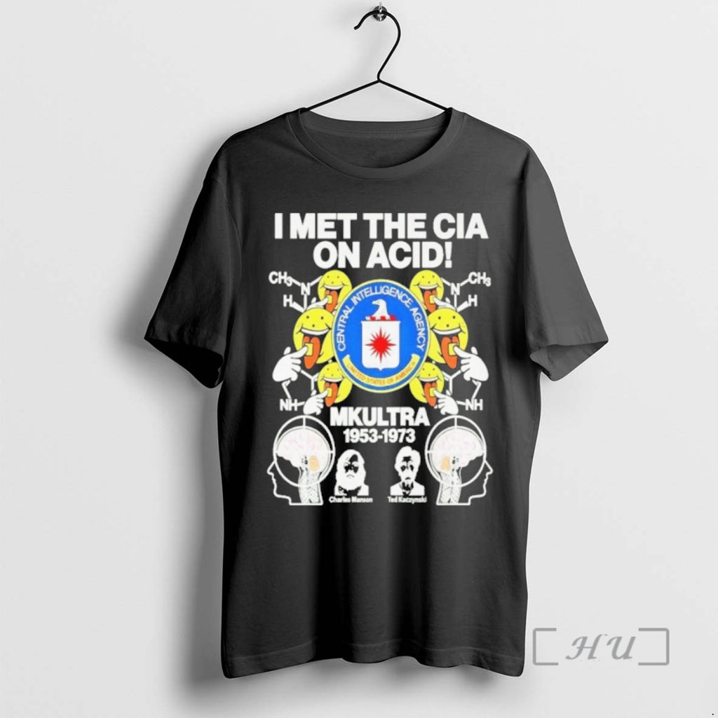 Trending I Met The Cia On Acid Mkultra Central Intelligence Agency Premium T Shirt Sweater