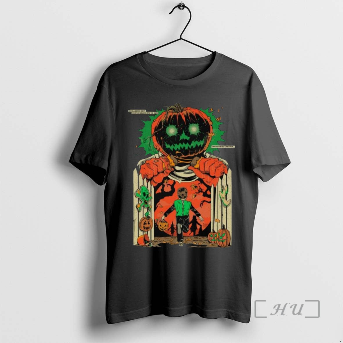 Trending Into The Dark Night Of Halloween Long Sleve Tee Shirts Sweater