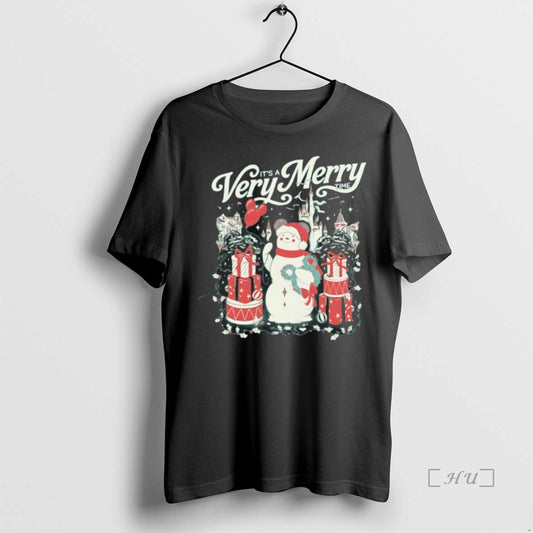Trending Its A Very Merry Time Snowman Christmas T Shirt Sweater