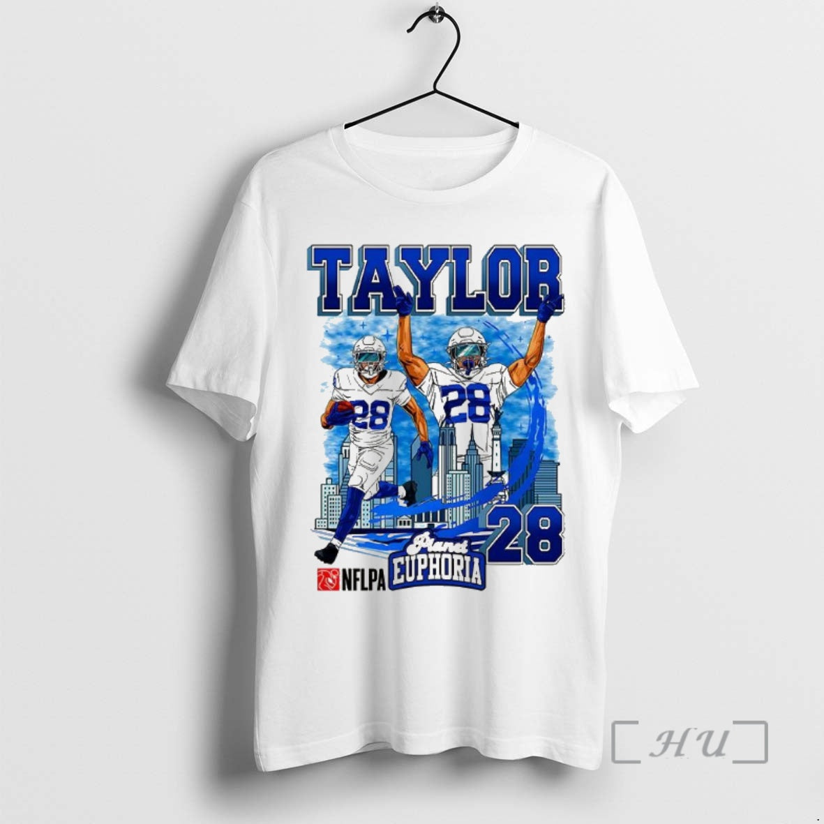 Trending Jonathan Taylor Indianapolis Colts Football Number 28 Skyline Cartoon