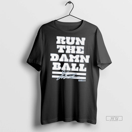 Trending Jonathan Taylor Run The Damn Ball Graphic Tee Shirt Sweater