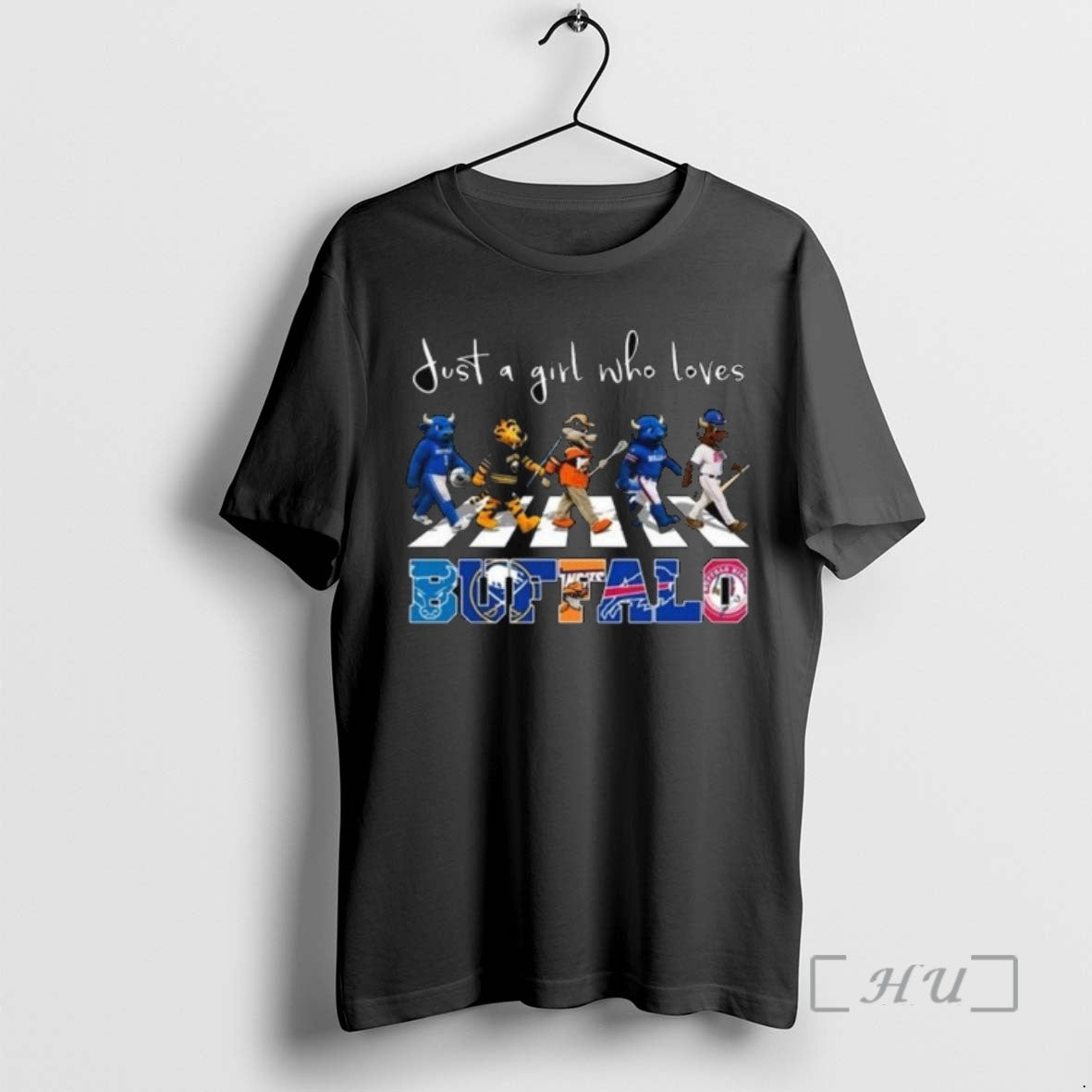 Trending Just A Girl Who Loves Mascot Buffalo City Sports All Team 2025 Long Sleve