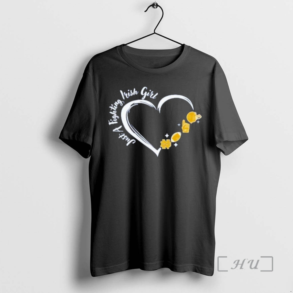 Trending Just A Notre Dame Fighting Irish Girl Heart Premium T Shirt Sweater