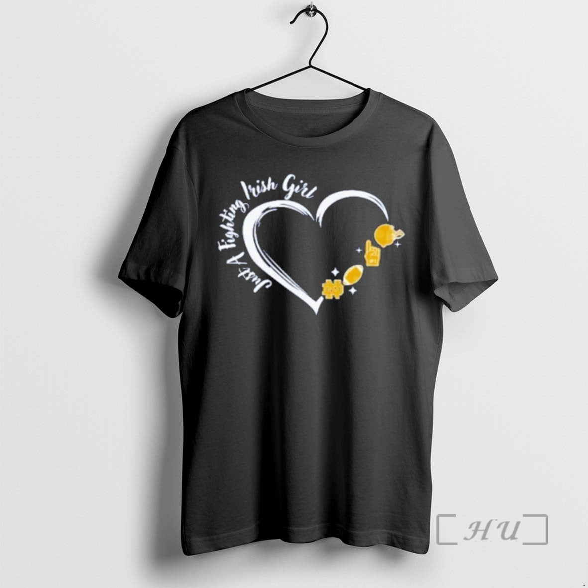 Trending Just A Notre Dame Fighting Irish Girl Heart Premium T Shirt Sweater
