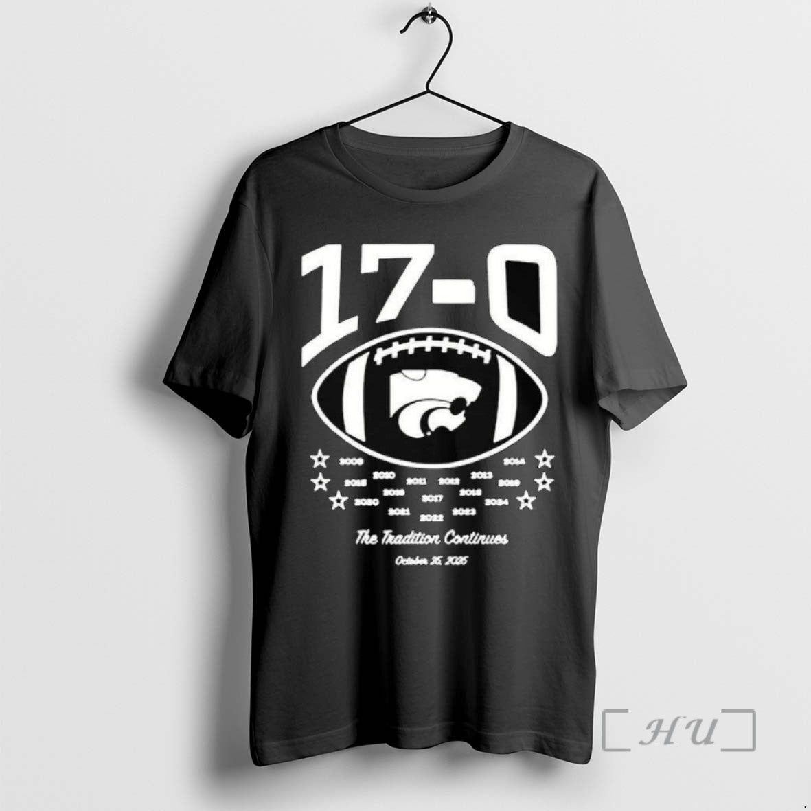 Trending K State Wildcats Purple Summit Sportswear Football 17 0 Vs Kansas Long Sleve Tee